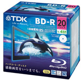 TDK データ用ブルーレイディスク 25GB BD-R(1回録画用) 4X ホワイトワイドプリンタブル 